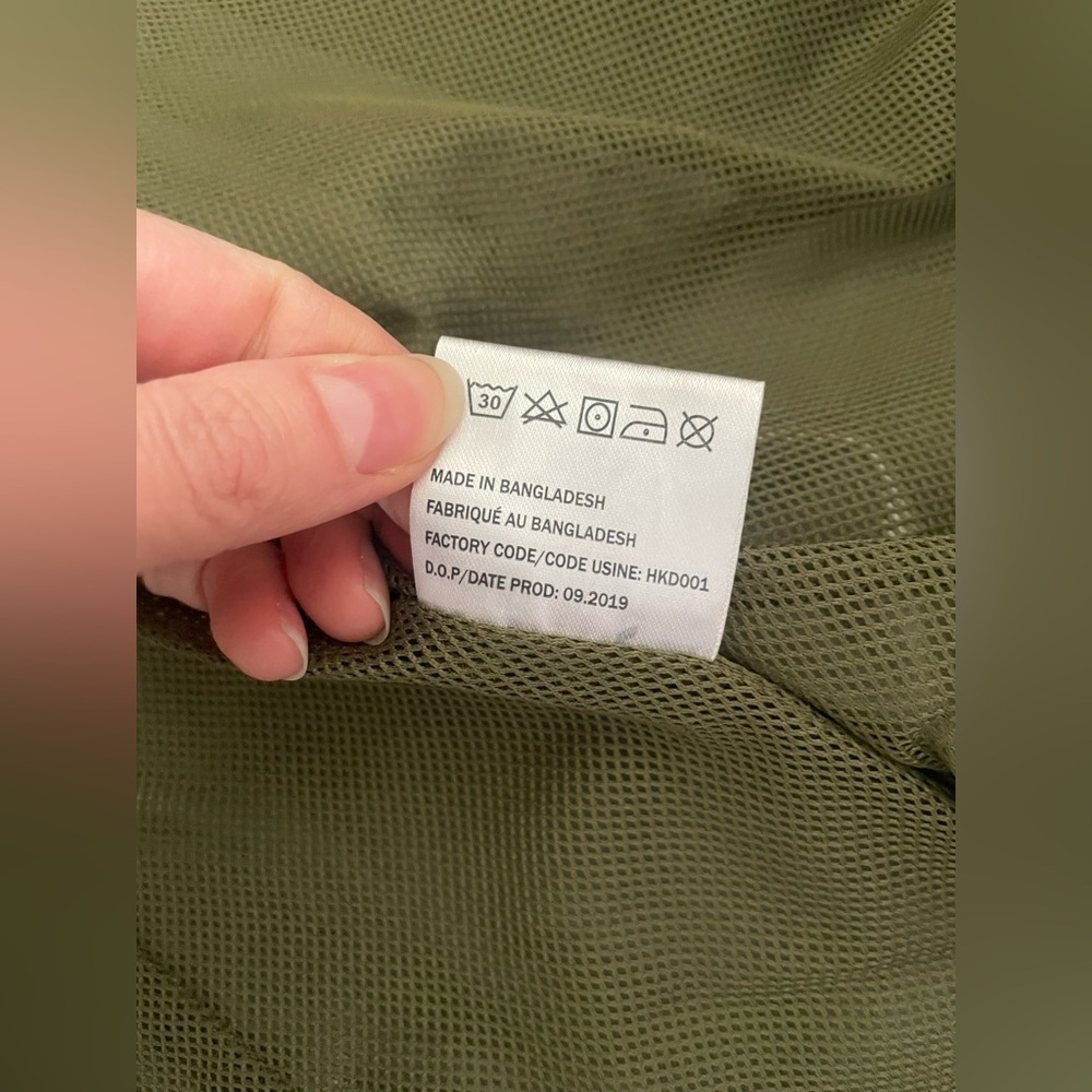 Gorpcore Woods Hooded Rain Jacket Windbreaker Olive Green M - Picture 14 of 16